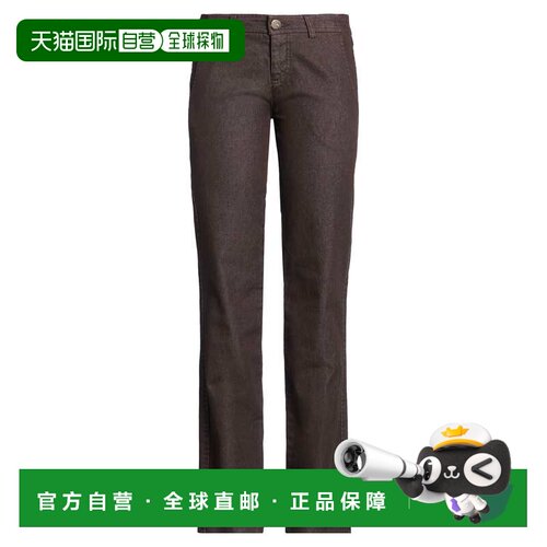 香港直邮Pinko Sunday Morning 女士 直筒裤 brown棕色 舒适时尚