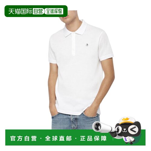 1h可退 香港直邮DIESEL 男士T恤 00SI8P0CATI100 SS2022 白色 徽P