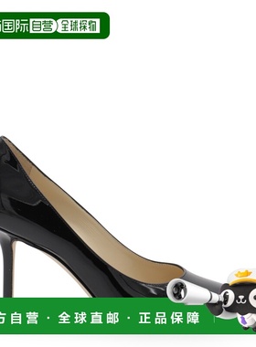 香港直邮Jimmy Choo 周仰杰 女士 黑色皮质浅口鞋 LOVE85PWJ01000