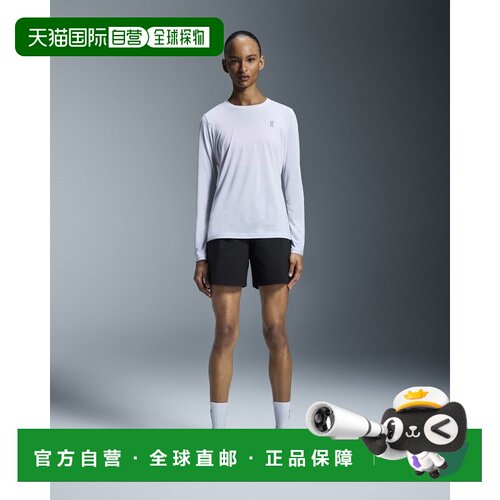 自营欧洲直邮On昂跑Core系列女士白色再生聚酯长袖T恤