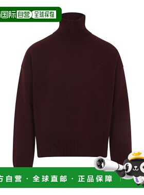 香港直邮Ami Paris 长袖高领毛衣 UKS821KN0071.