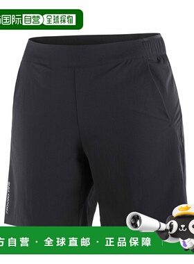 自营欧洲直邮Salomon Wayfarer女士黑色聚酰胺徒步短裤
