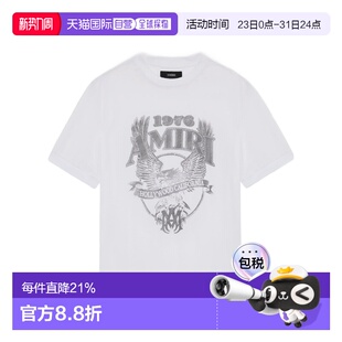 AMTOJR1025短袖 香港直邮Amiri 老鹰图案T恤