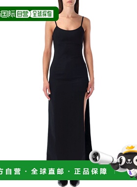 1h可退 香港直邮Coperni 女士 Garter 黑色束带长款连衣裙 COPR16