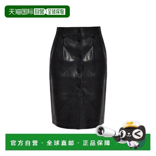 1h可退 香港直邮Anine Bing 女士半身裙 A0411475BLK260BLACKLEAT