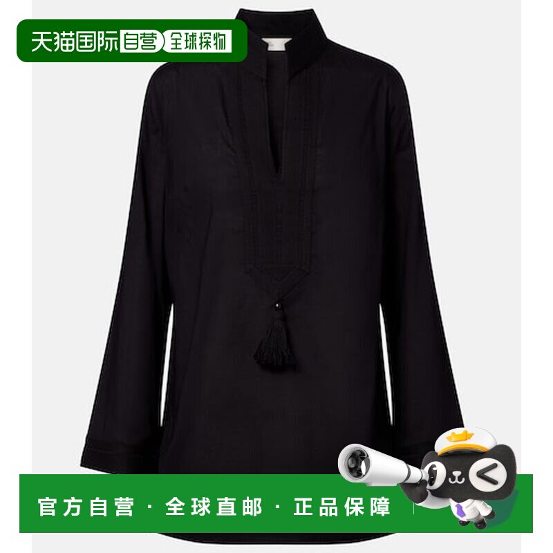 香港直邮Tory Burch 托里 伯奇 女士 棉府绸长衫
