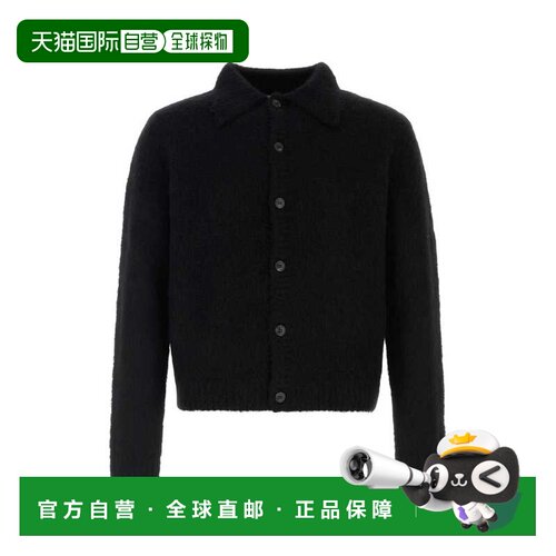 香港直邮Dries Van Noten 德赖斯 范诺顿 男士 Moro 黑色羊驼毛混