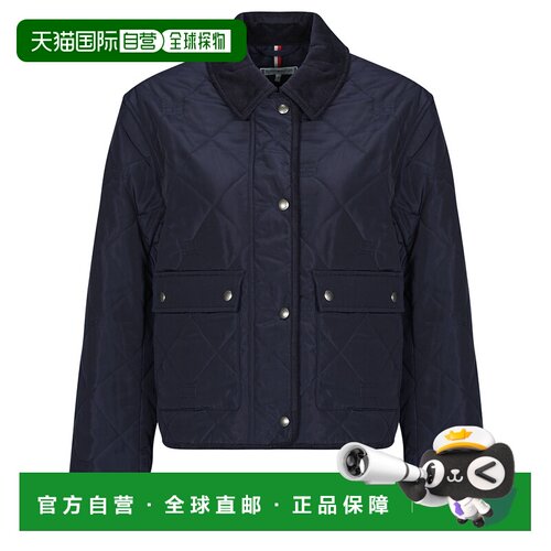 欧洲直邮Tommy Hilfiger  女装 夹克衫短外套 春夏 海蓝色 PADDED