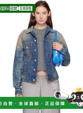 香港直邮Acne Studios 艾克妮 女士 蓝色做旧牛仔夹克 C90196