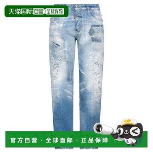 1h可退 香港直邮Dsquared2 二次方 男士 牛仔长裤 blue蓝色 舒适
