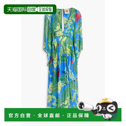 1h可退 香港直邮FARM RIO 女士 印花乔其纱中长连衣裙 310131BANA