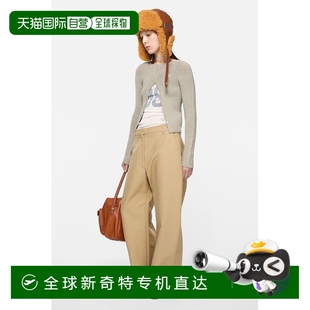 尼龍 歐洲直郵Acne FW25女士灰色棉 氨綸開衫 Studios 針織