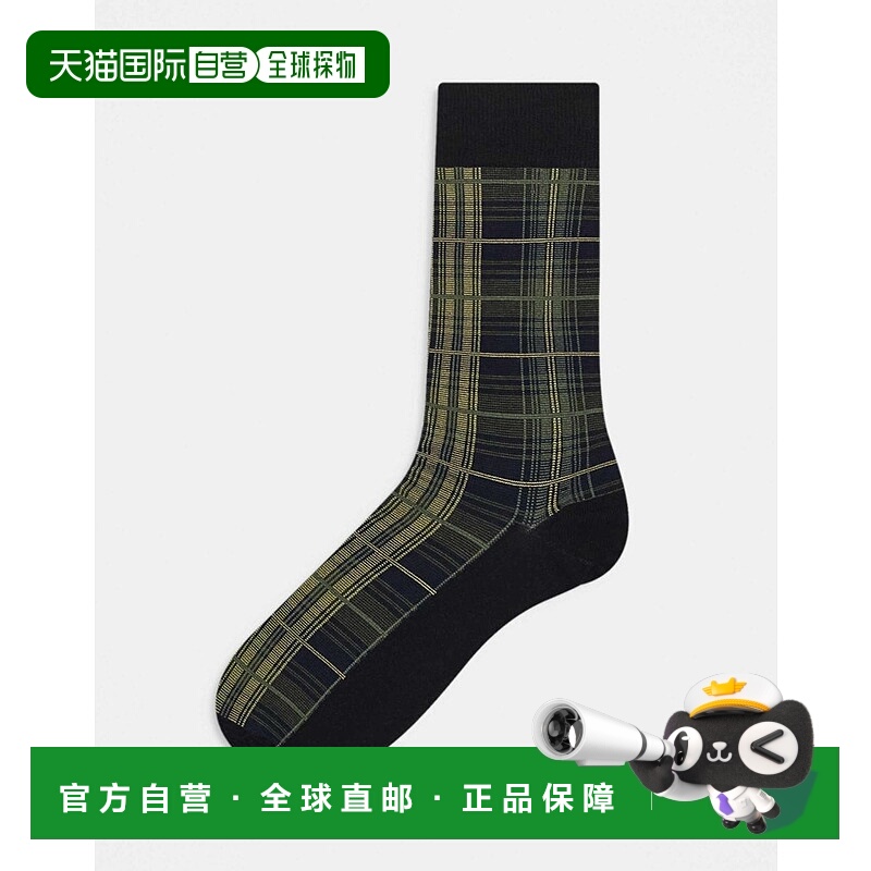 1h可退 香港直邮barbour 巴伯尔 男士 Blyth 橄榄绿绿色袜子