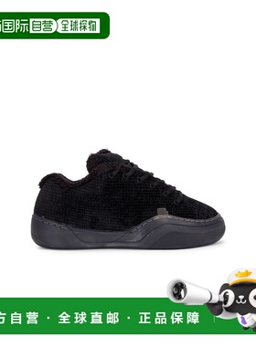 1h可退 香港直邮Erl 男士 Vamp 灯芯绒运动鞋 ERL11SH01 black黑