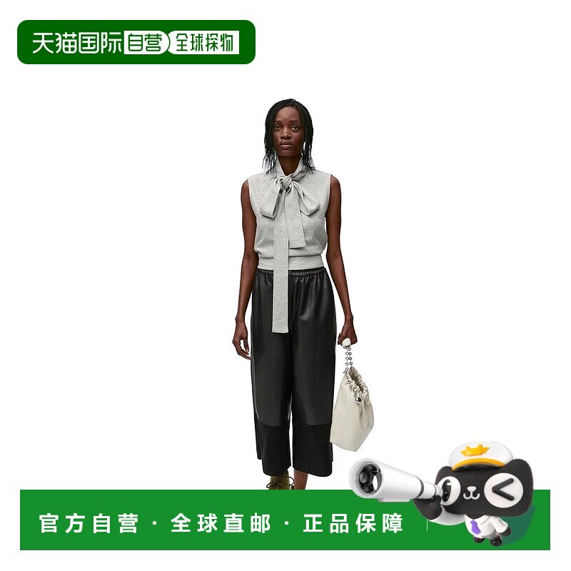1h可退 欧洲直邮LOEWE罗意威女士缎面纳帕羊皮革和绒面山羊休闲显