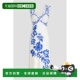 香港直邮FARM RIO 女士 1h可退 印花亚麻中长连衣裙 332943BLUEFL