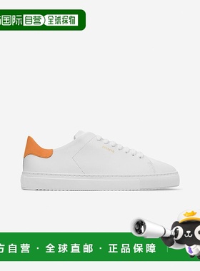 自营欧洲直邮Axel Arigato CLEAN 90系列男士白色/橙色休闲运动鞋