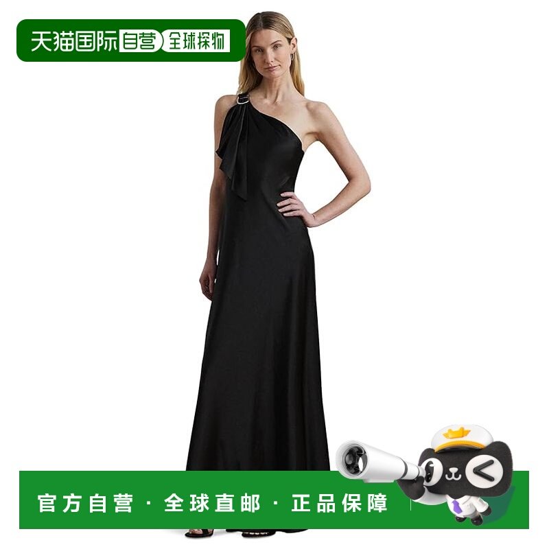香港直邮Lauren Ralph Lauren 女士 缎面查米尤斯绸缎单肩礼服,女装/女士精品,礼服/晚装,淘宝优惠券,粉丝福利购,淘宝优惠卷