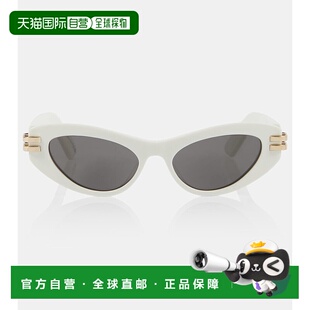女士 迪奥 B1U white白色 1h可退 猫眼太阳眼镜 香港直邮DIOR