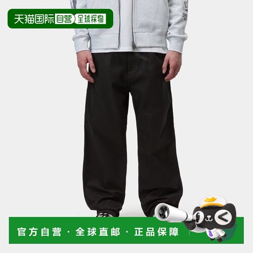 自营欧洲直邮Carhartt WIP OG Single Knee男士黑色棉质直筒工装