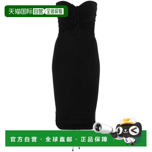 香港直邮Wolford 女士 Fatal 无肩带褶饰迷你连衣【付后1h可退】