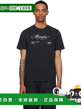 1h可退 香港直邮Moncler 盟可睐 男士 黑色 Archivio Creativo T