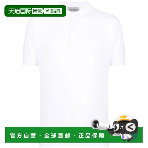 香港直邮John Smedley 男士 and Polos T恤白色上衣 ROTH
