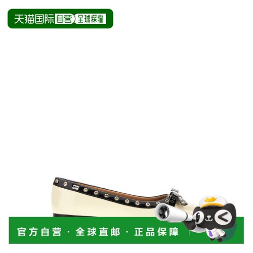 香港直邮GANNI 女士芭蕾乐福鞋 S29294929135 SS2025 白色 Ivory
