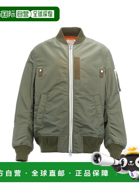 1h可退 香港直邮Sacai 男士 拉链夹克 SCM201 green绿色 舒适时尚