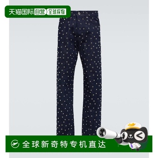 000269 香港直邮Lanvin 朗雯 男士 铆钉直筒牛仔裤