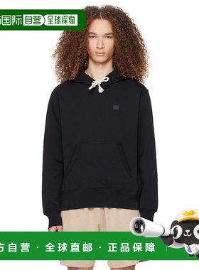 香港直邮Acne Studios 艾克妮 男士 黑色贴饰连帽衫 CI0141刺绣