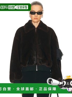 1h可退 香港直邮Coperni 女士 人造皮草短夹克 COPBL33F9015