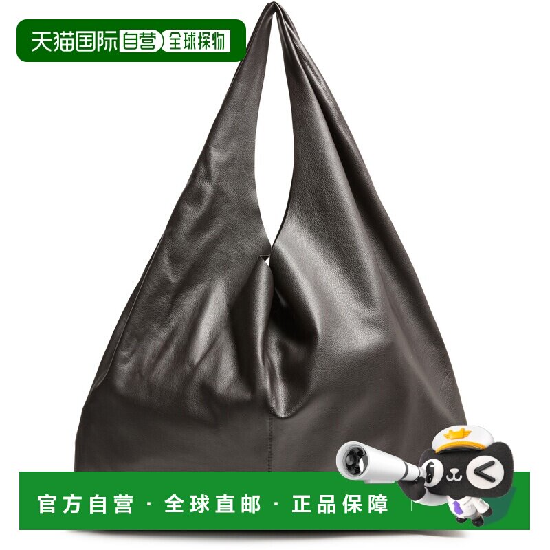 自营欧洲直邮THE ROW New Bindle女士深棕色小牛皮Hobo包图片