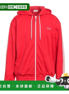 1h可退 香港直邮Celine 思琳 男士 连帽卫衣 red红色 舒适时尚