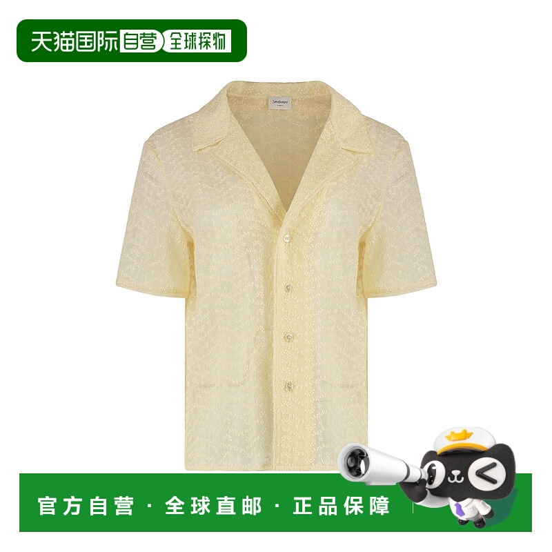 香港直邮Saint Laurent 圣罗兰 女士 棉布睡衣套装 843691Y3K47