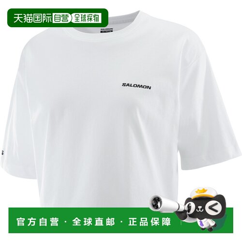 1h可退 香港直邮SALOMON 女士T恤 LC2527900 AW2024 白色 SHORT T