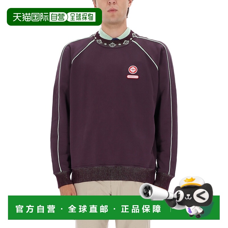 香港直邮Casablanca 男士 带Logo卫衣 MAW25JTP43601AUBERGINE