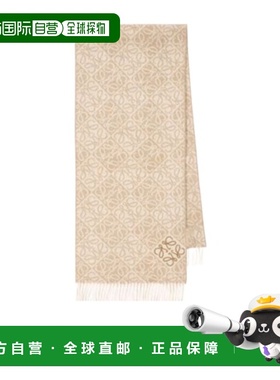 1h可退 香港直邮Loewe 流苏提花围巾 F811SS1X01罗意威配饰