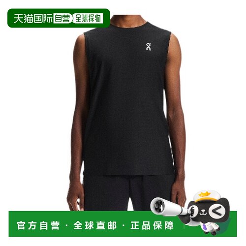 香港直邮ON RUNNING 男士背心 1MG10230553 SS2026 黑色 圆领背心