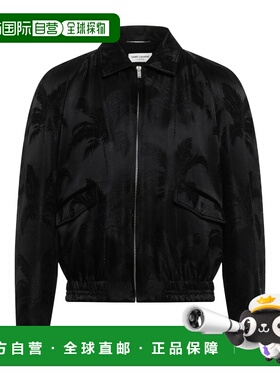 1h可退 香港直邮Saint Laurent 圣罗兰 男士 夹克 black黑色 舒适