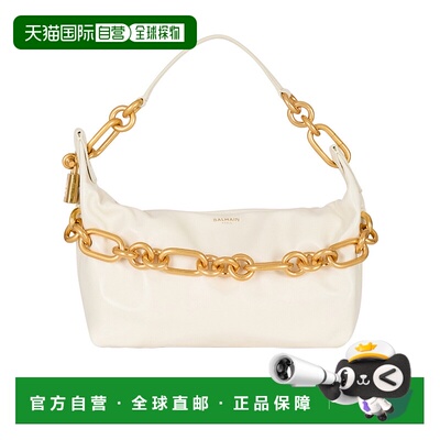 香港直邮Balmain Sync 中号小牛皮手提包斜挎包手袋 FN1BS002LBFO