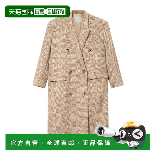 Isabel Marant 人字纹羊毛大衣 MA0566FAD3E02E外【付后1h可退】