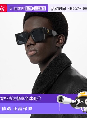 自营1h可退 欧洲直邮LV/路易威登 男士黑色金属太阳镜正品百搭显
