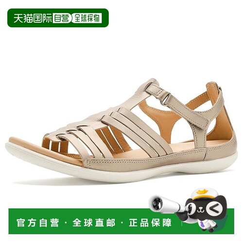 1h可退 美国直邮ecco 爱步 女士 Flash 皮质条带凉拖  舒适时尚