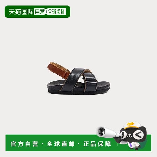 自营欧洲直邮Bonpoint小樱桃 Etem交叉带初学步婴儿凉鞋