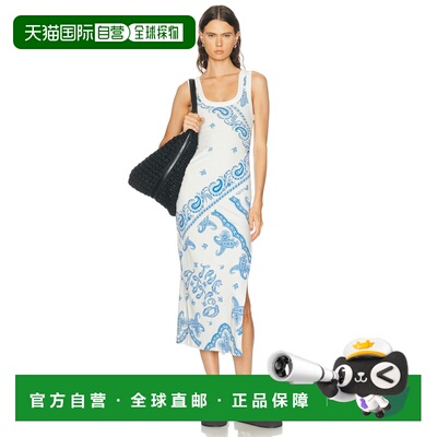 1h可退美国直邮The Attico 女士 佩斯利中长连衣裙 260WCW00276性