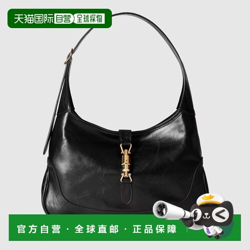 香港直邮GUCCI 男士单肩包 863136AAGFZ1000 SS2026 黑色 Jackie