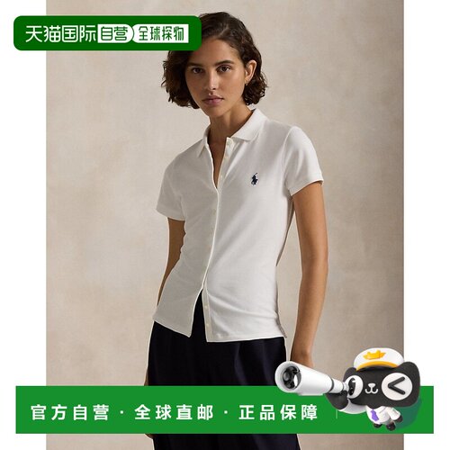 自营欧洲直邮RALPH LAUREN 拉夫劳伦女装纽扣领POLO衫POLO衫