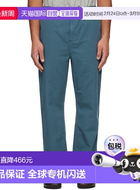 1h可退 香港直邮CARHARTT WIP 男士 蓝色 Flint 长裤 I029919卫裤