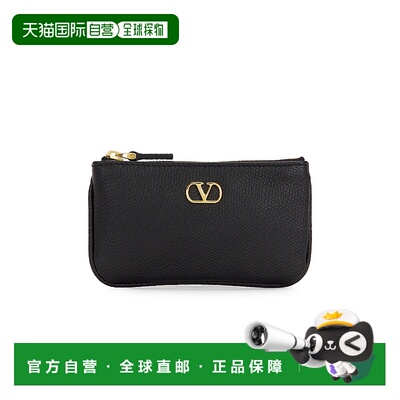1h可退 香港直邮Valentino 华伦天奴 女士 V 徽标标志零钱包 6W2P